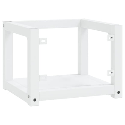 Wall-mounted Bathroom Washbasin Frame White 40x38x31 cm Iron