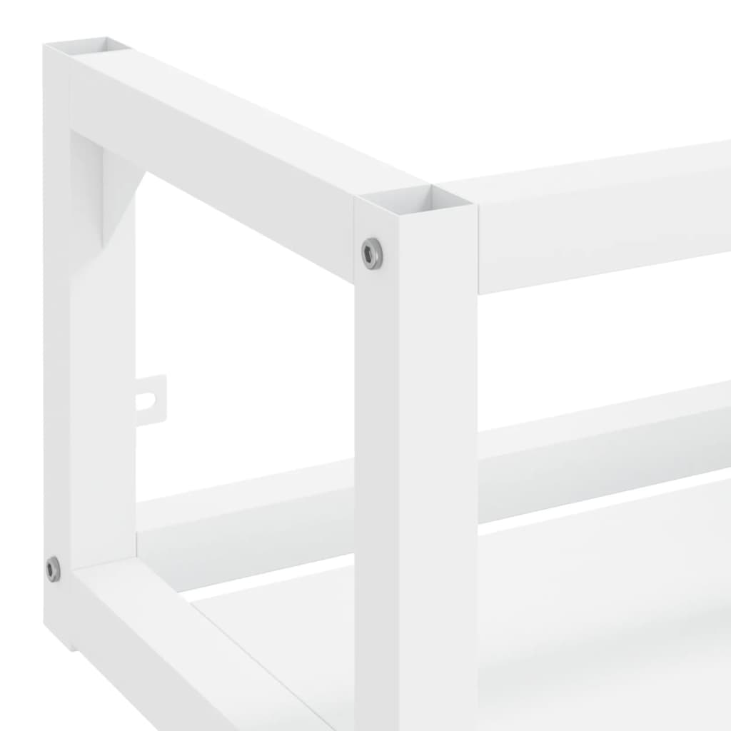 Wall-mounted Bathroom Washbasin Frame White 40x38x31 cm Iron