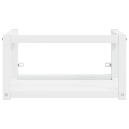 Wall-mounted Bathroom Washbasin Frame White 59x38x31 cm Iron