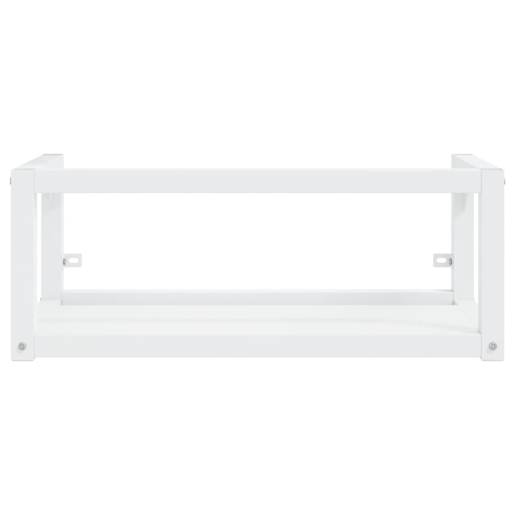 Wall-mounted Bathroom Washbasin Frame White 79x38x31 cm Iron