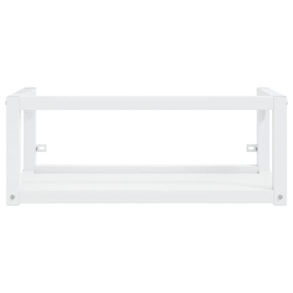 Wall-mounted Bathroom Washbasin Frame White 79x38x31 cm Iron