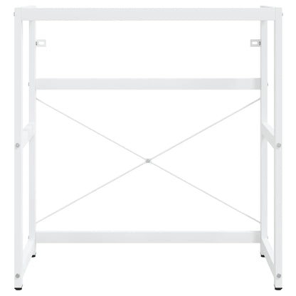 Bathroom Washbasin Frame White 79x38x83 cm Iron