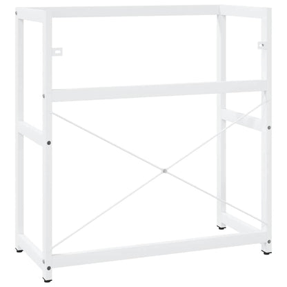 Bathroom Washbasin Frame White 79x38x83 cm Iron