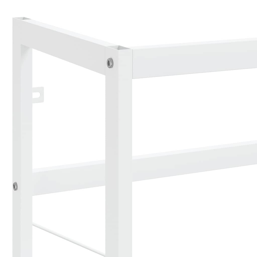 Bathroom Washbasin Frame White 79x38x83 cm Iron