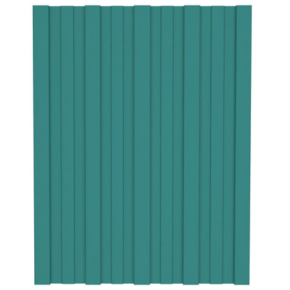 Roof Panel 36 pcs Green 60 x 45 cm Galvanised steel