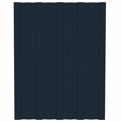 Roof Panel 12 pcs Anthracite 60 x 45 cm Galvanised steel