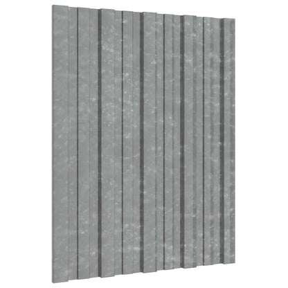 Roof Panel 36 pcs Silver 23.62 x 17.72 in Galvanised steel