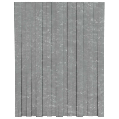Roof Panel 36 pcs Silver 23.62 x 17.72 in Galvanised steel