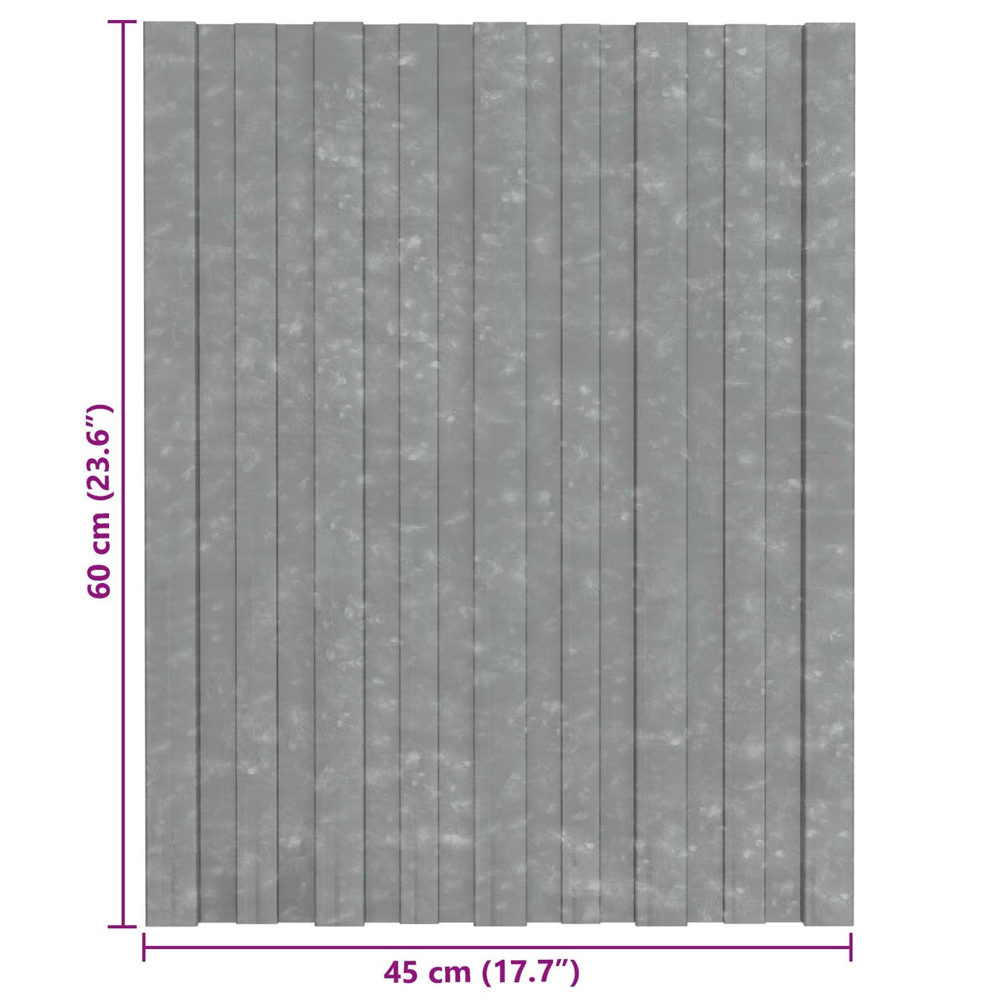 Roof Panel 36 pcs Silver 23.62 x 17.72 in Galvanised steel