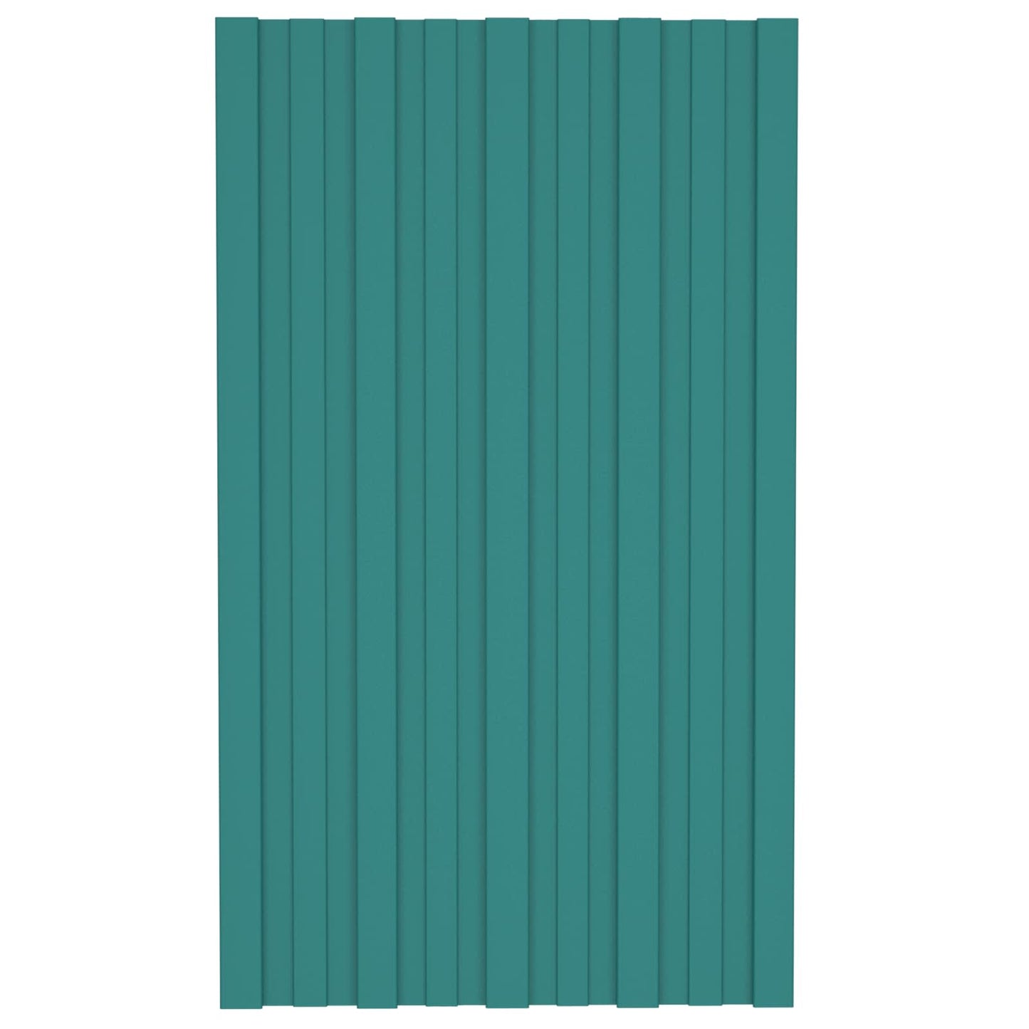 Roof Panel 12 pcs Green 31.50 x 17.72 in Galvanised steel
