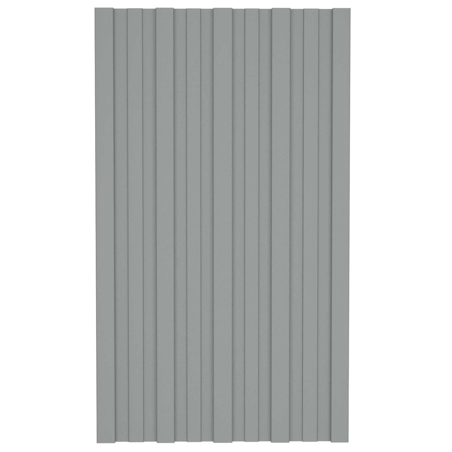 Roof Panel 36 pcs Grey 80 x 45 cm Galvanised steel
