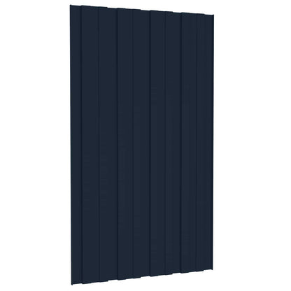 Roof Panel 12 pcs Anthracite 31.50 x 17.72 in Galvanised steel