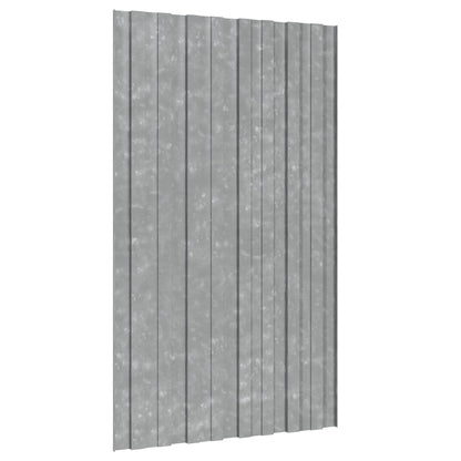 Roof Panel 36 pcs Silver 31.50 x 17.72 in Galvanised steel