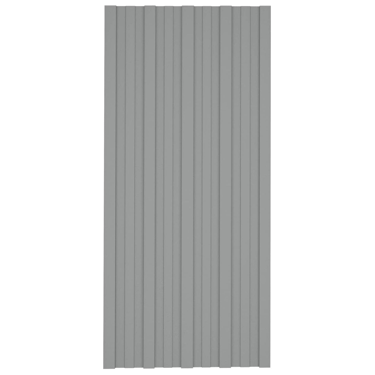 Roof Panel 36 pcs Grey 100 x 45 cm Galvanised steel