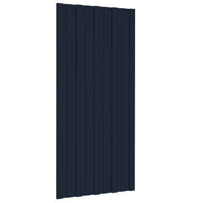 Roof Panel 12 pcs Anthracite 39.37 x 17.72 in Galvanised steel