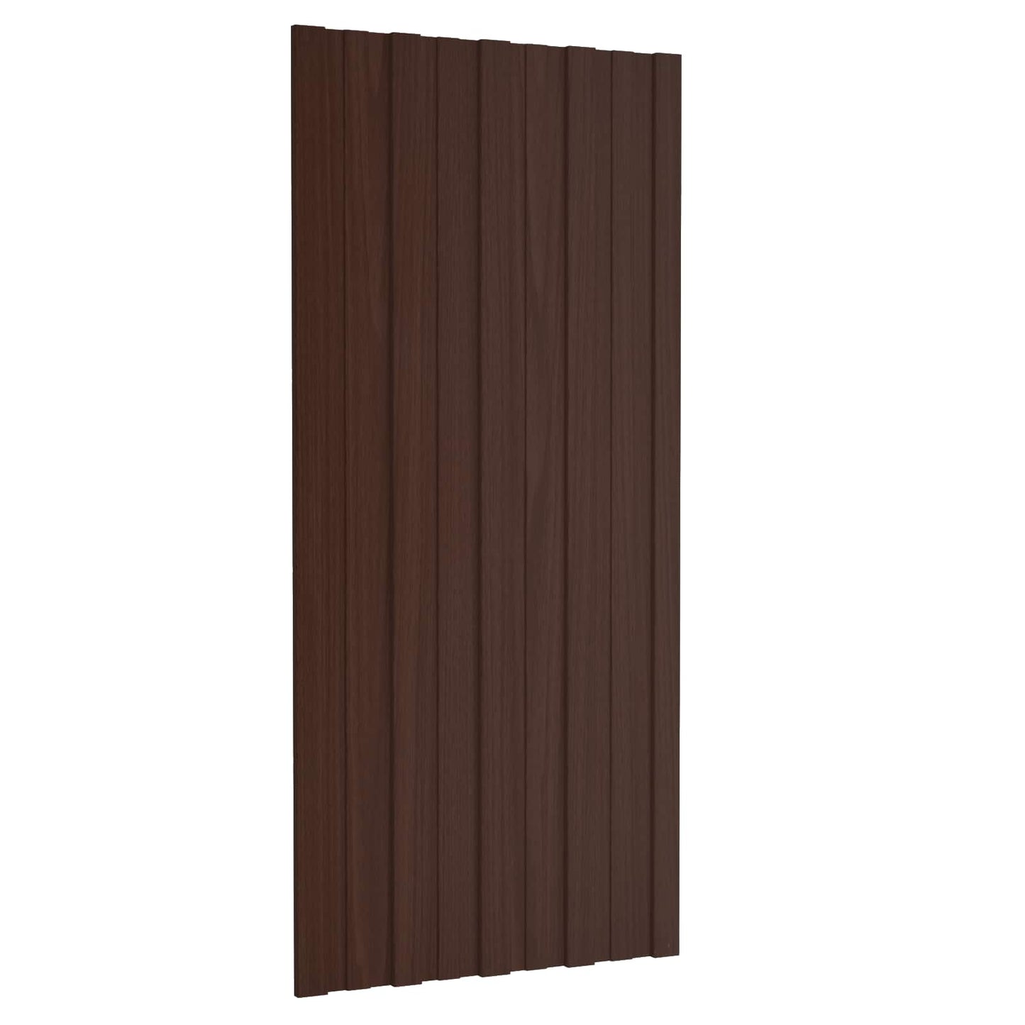 Roof Panel 12 pcs Brown 39.37 x 17.72 in Galvanised steel