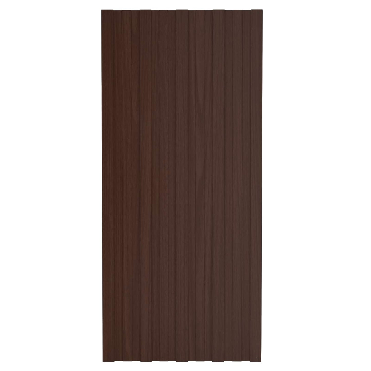 Roof Panel 36 pcs Brown 39.37 x 17.72 in Galvanised steel