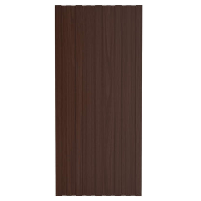 Roof Panel 36 pcs Brown 39.37 x 17.72 in Galvanised steel