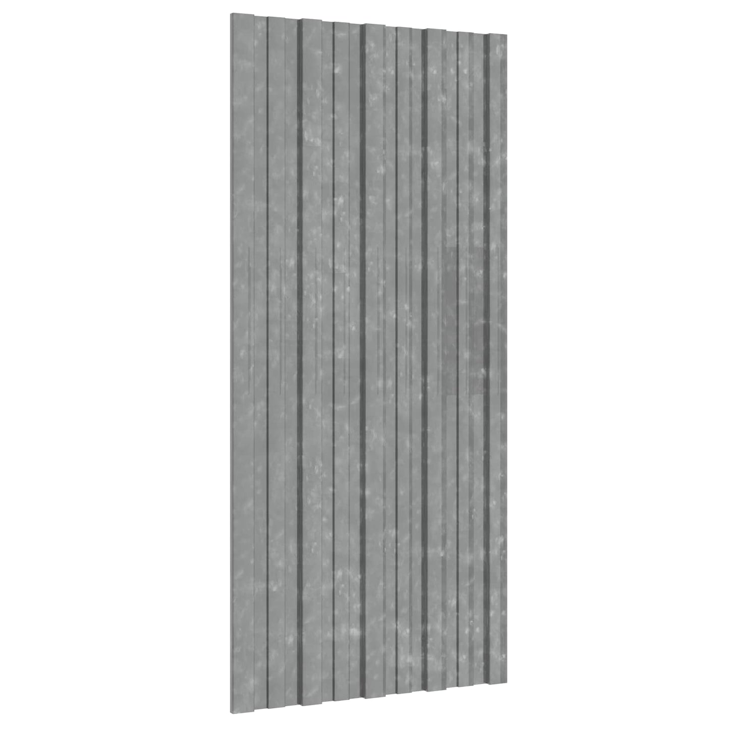 Roof Panel 12 pcs Silver 39.37 x 17.72 in Galvanised steel