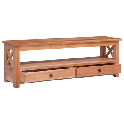 TV Cabinet 115x30x40 cm Solid Mahogany Wood
