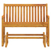 Garden Swing Bench 110 cm Solid Acacia Wood