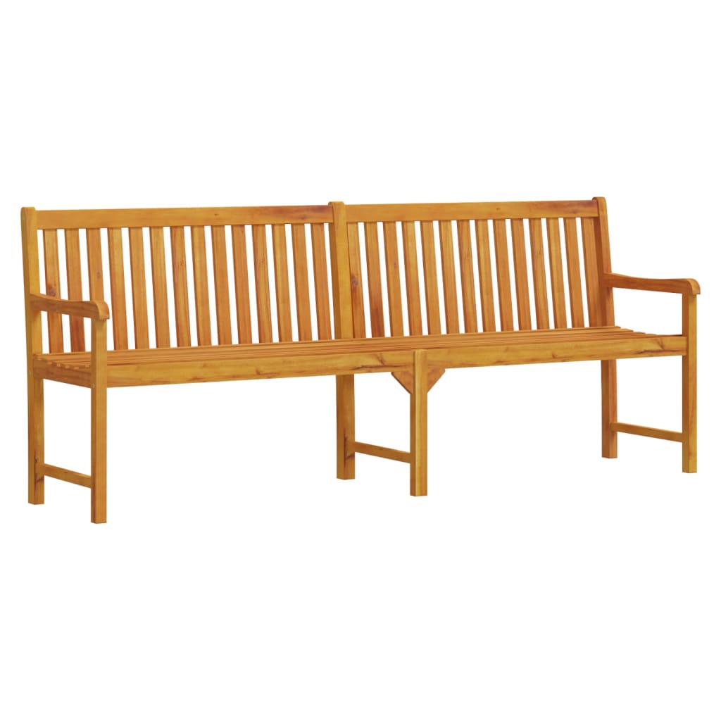 Garden benches 1-Seater 219 x 55.5 x 90 cm Solid Acacia Wood