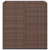 Garden Cushion Box PE Rattan 100x49x103.5 cm Brown
