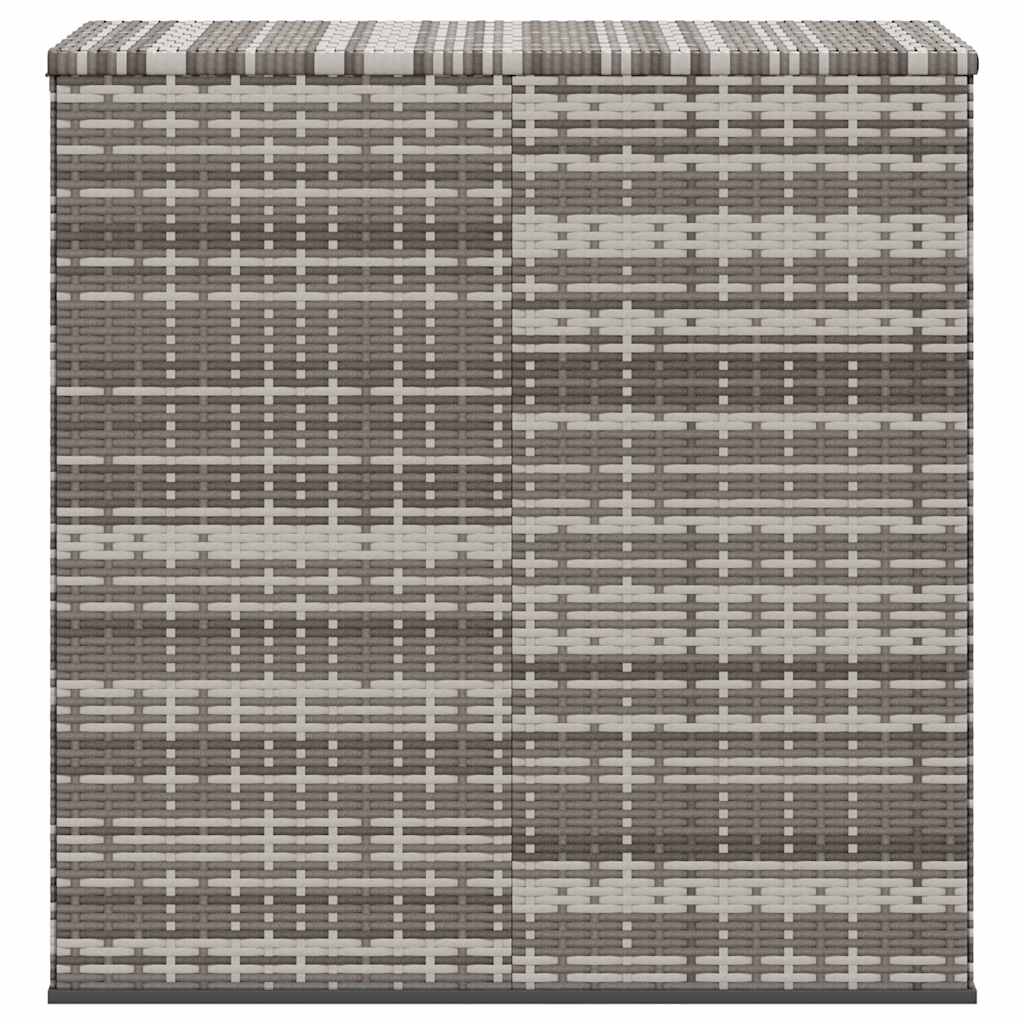 Garden Cushion Box PE Rattan 100x49x103.5 cm Grey