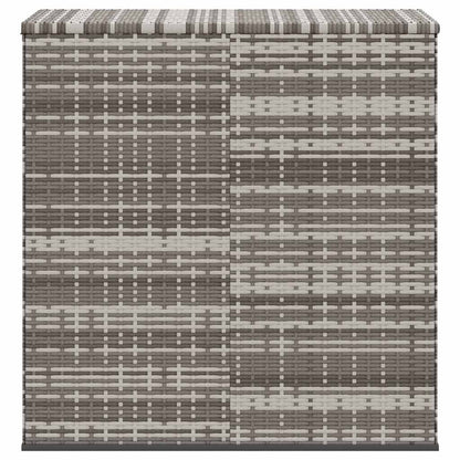 Garden Cushion Box PE Rattan 100x49x103.5 cm Grey