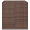 Garden Cushion Box PE Rattan 100x97.5x104 cm Brown