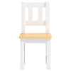 3 Piece Children Table and Chair Set White and Beige MDF