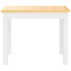 3 Piece Children Table and Chair Set White and Beige MDF