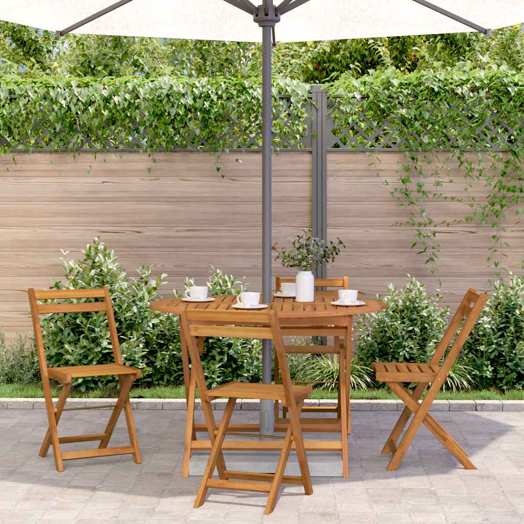 Folding Garden Table 43.3" Solid Acacia Wood