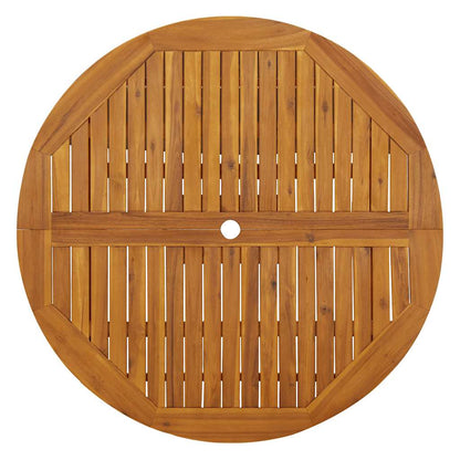Folding Garden Table 43.3" Solid Acacia Wood