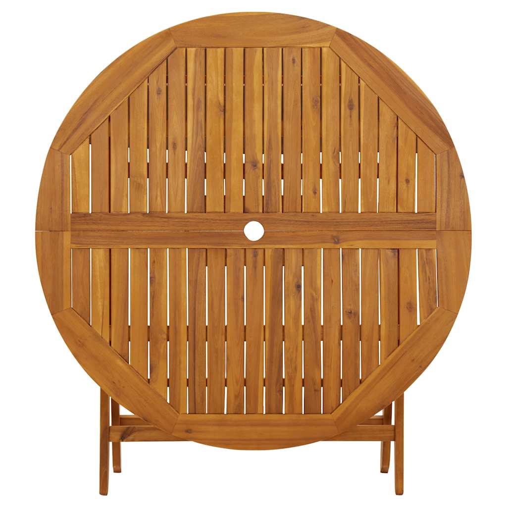 Folding Garden Table 43.3" Solid Acacia Wood