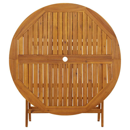 Folding Garden Table 43.3" Solid Acacia Wood