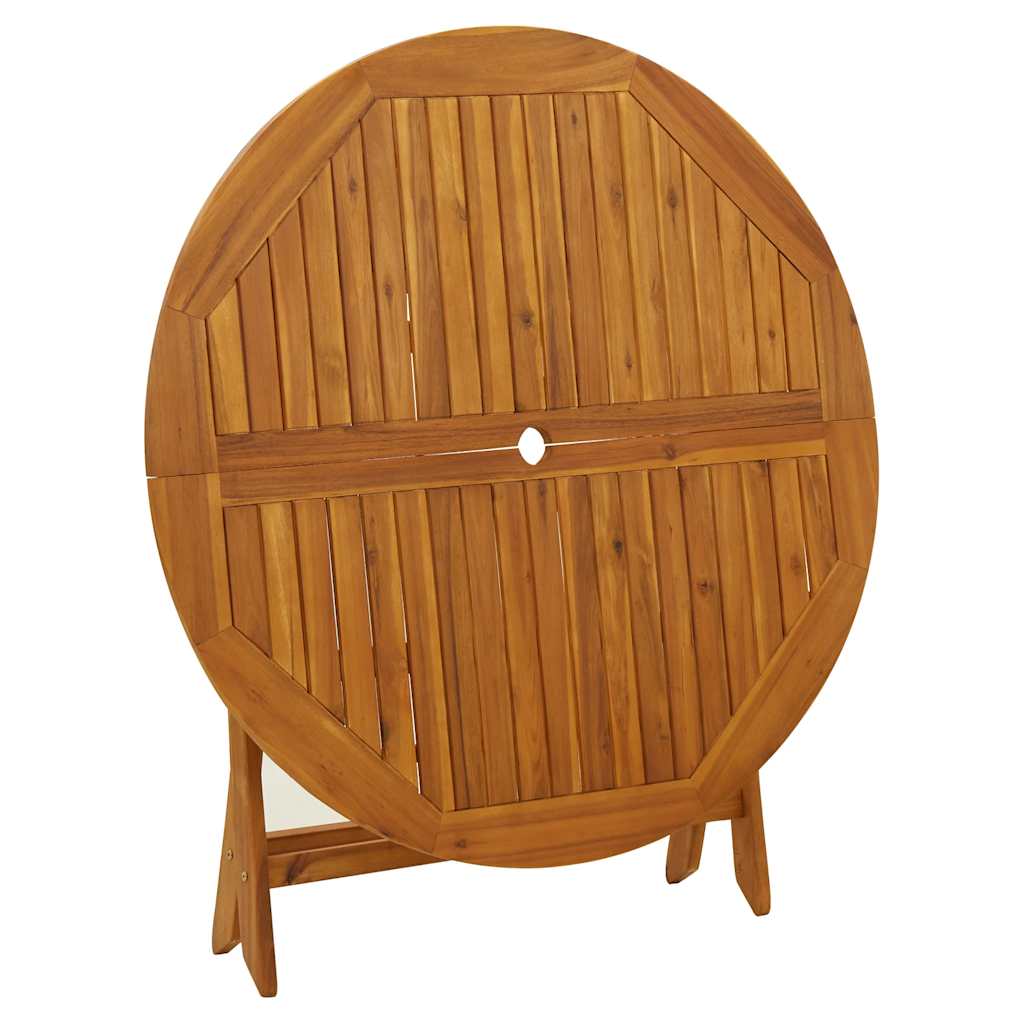 Folding Garden Table 43.3" Solid Acacia Wood