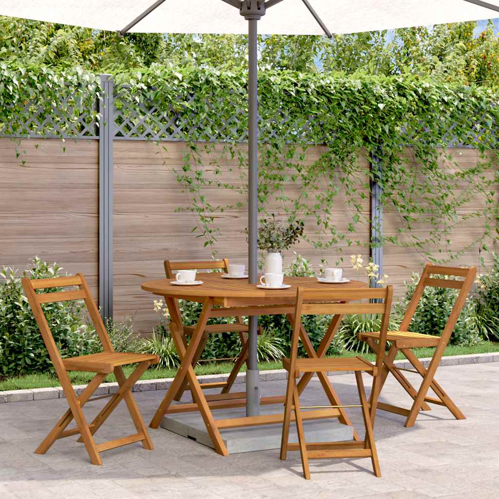 Folding Garden Table 43.3" Solid Acacia Wood