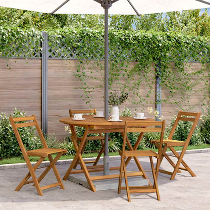 Folding Garden Table 43.3" Solid Acacia Wood