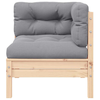 2-seater Garden Sofa Set of 2 Gray