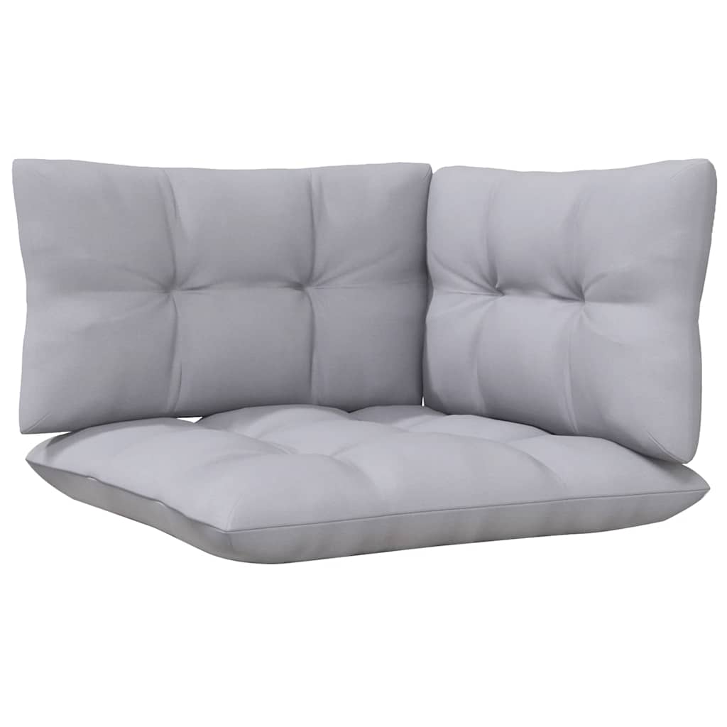 2-seater Garden Sofa Set of 2 Gray