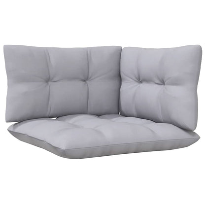 2-seater Garden Sofa Set of 2 Gray