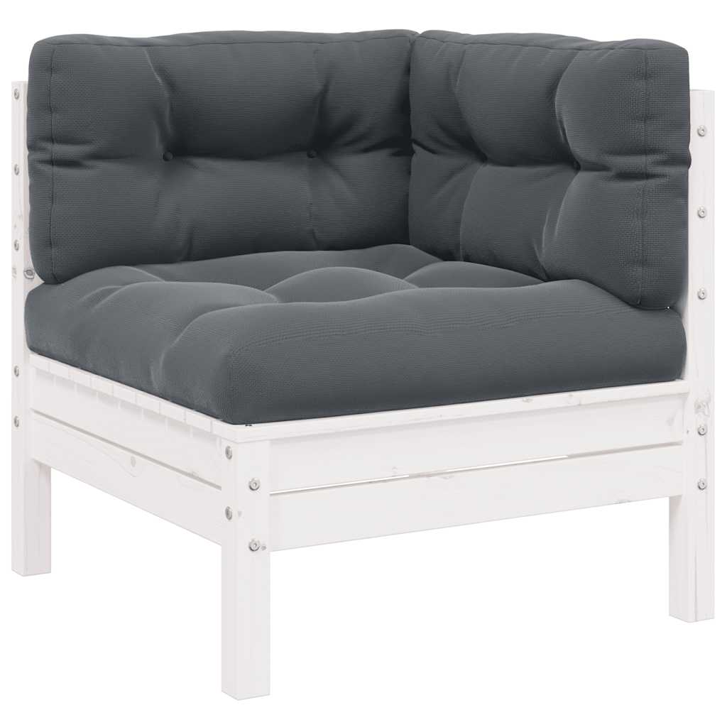 2-seater Garden Sofa Set of 2 White, Gray