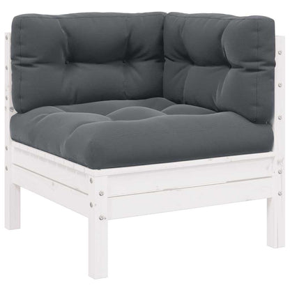 2-seater Garden Sofa Set of 2 White, Gray