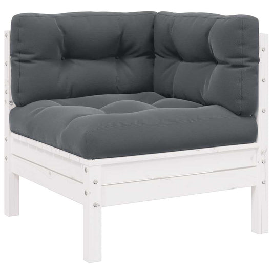 2-seater Garden Sofa Set of 2 White, Gray