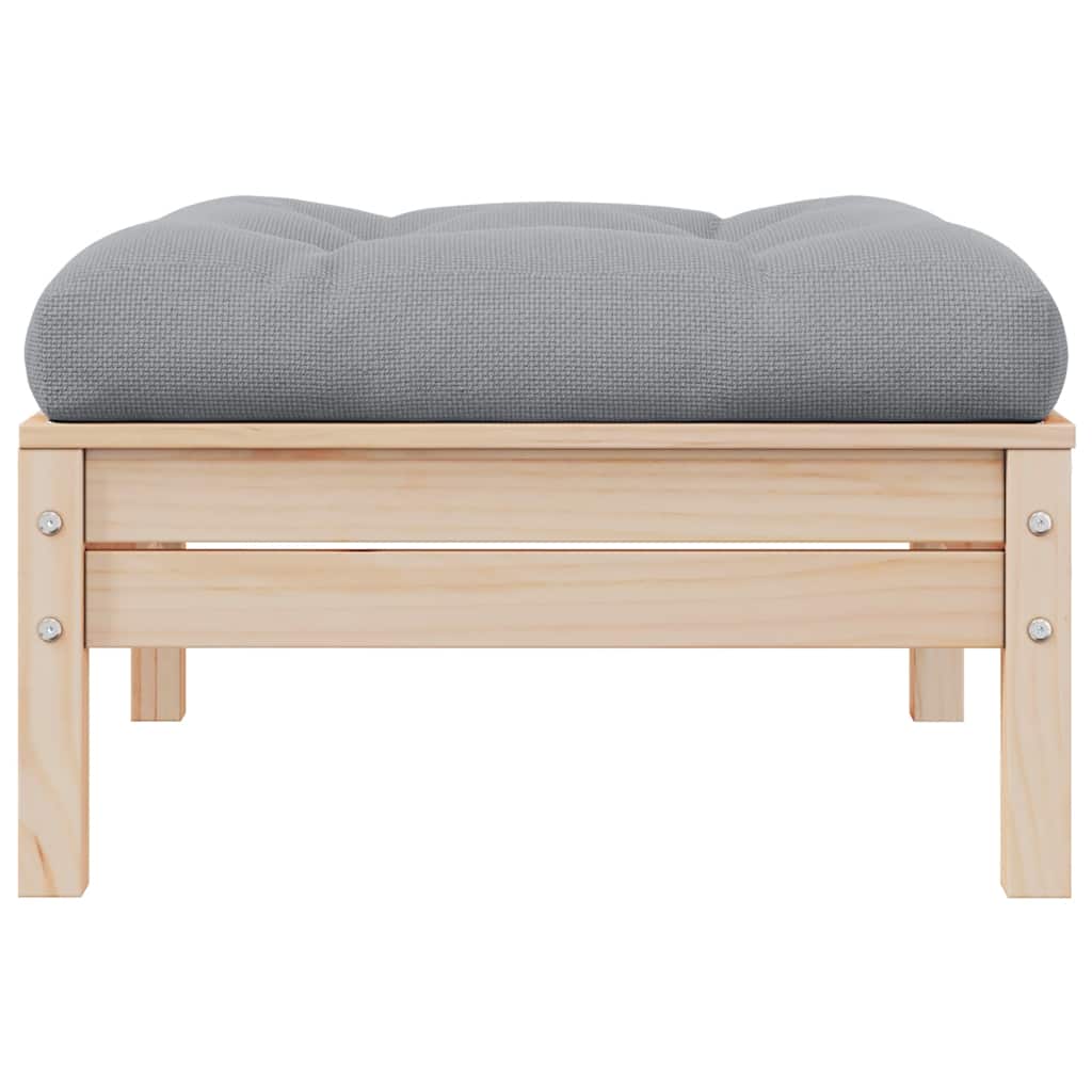 2-seater Garden Sofa Set of 2 Grey