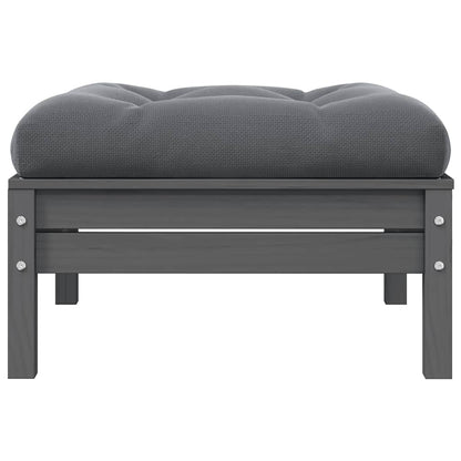 2-seater Garden Sofa Set of 2 Gray