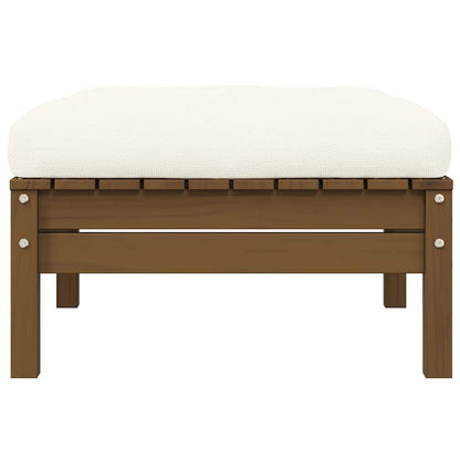 2-seater Garden Sofa Set of 2 Honey brown