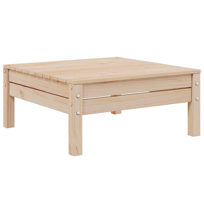 3 Piece Patio Lounge Set with Gray Cushions Solid Pinewood