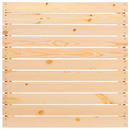 3 Piece Patio Lounge Set with Gray Cushions Solid Pinewood